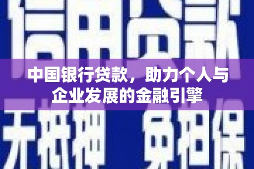 资中中国银行贷款，助力个人与企业发展的金融引擎