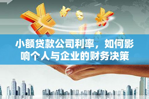 资中小额贷款公司利率，如何影响个人与企业的财务决策