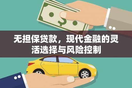 资中无担保贷款，现代金融的灵活选择与风险控制