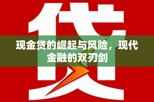 资中现金贷的崛起与风险，现代金融的双刃剑