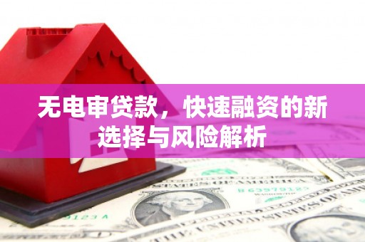 资中无电审贷款，快速融资的新选择与风险解析