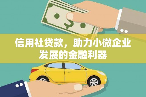 资中信用社贷款，助力小微企业发展的金融利器